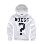 guess femmes veste mode 2012-2019U hoodie big ask blanc